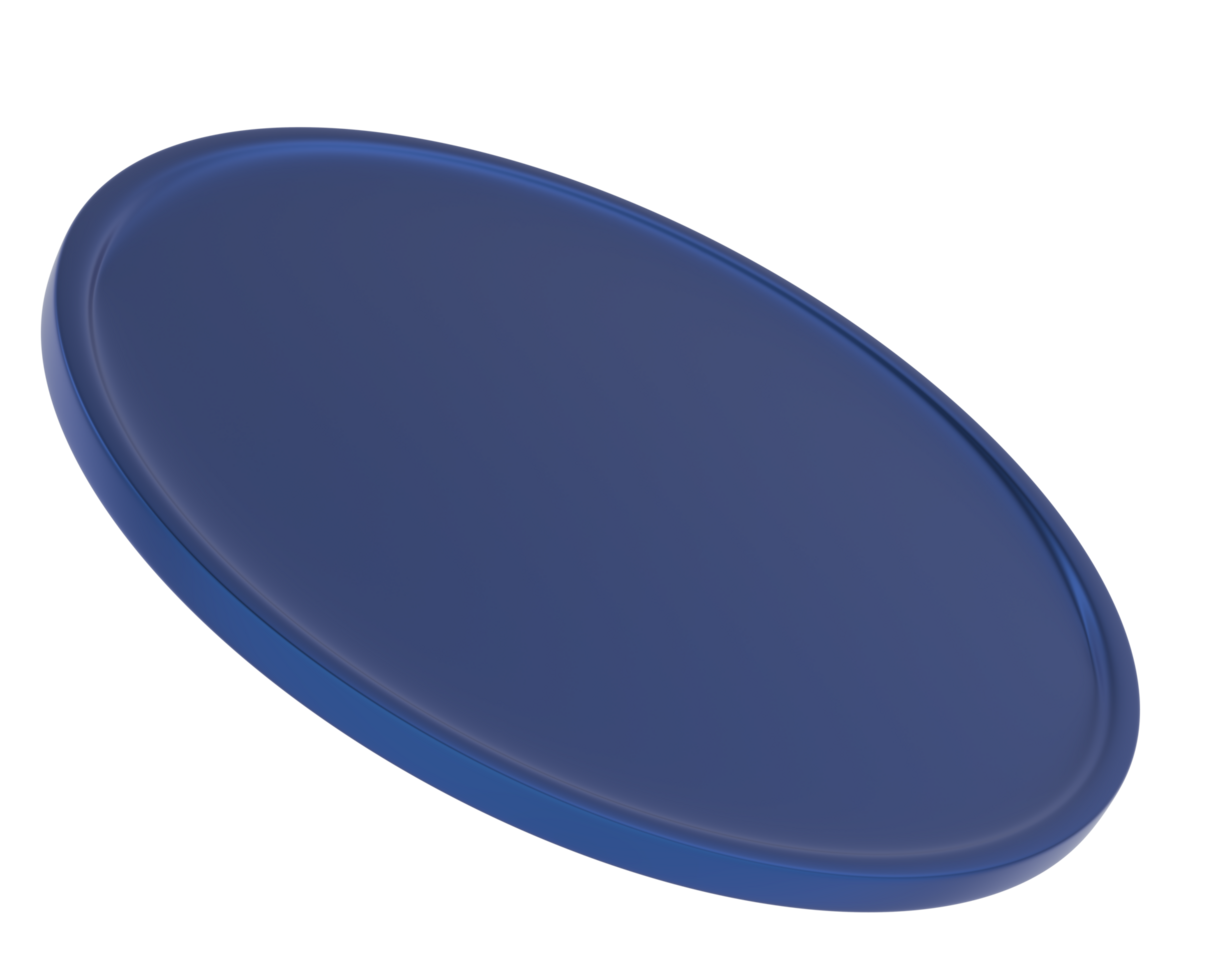 Modern shield isolated on background. 3d rendering - illustration png