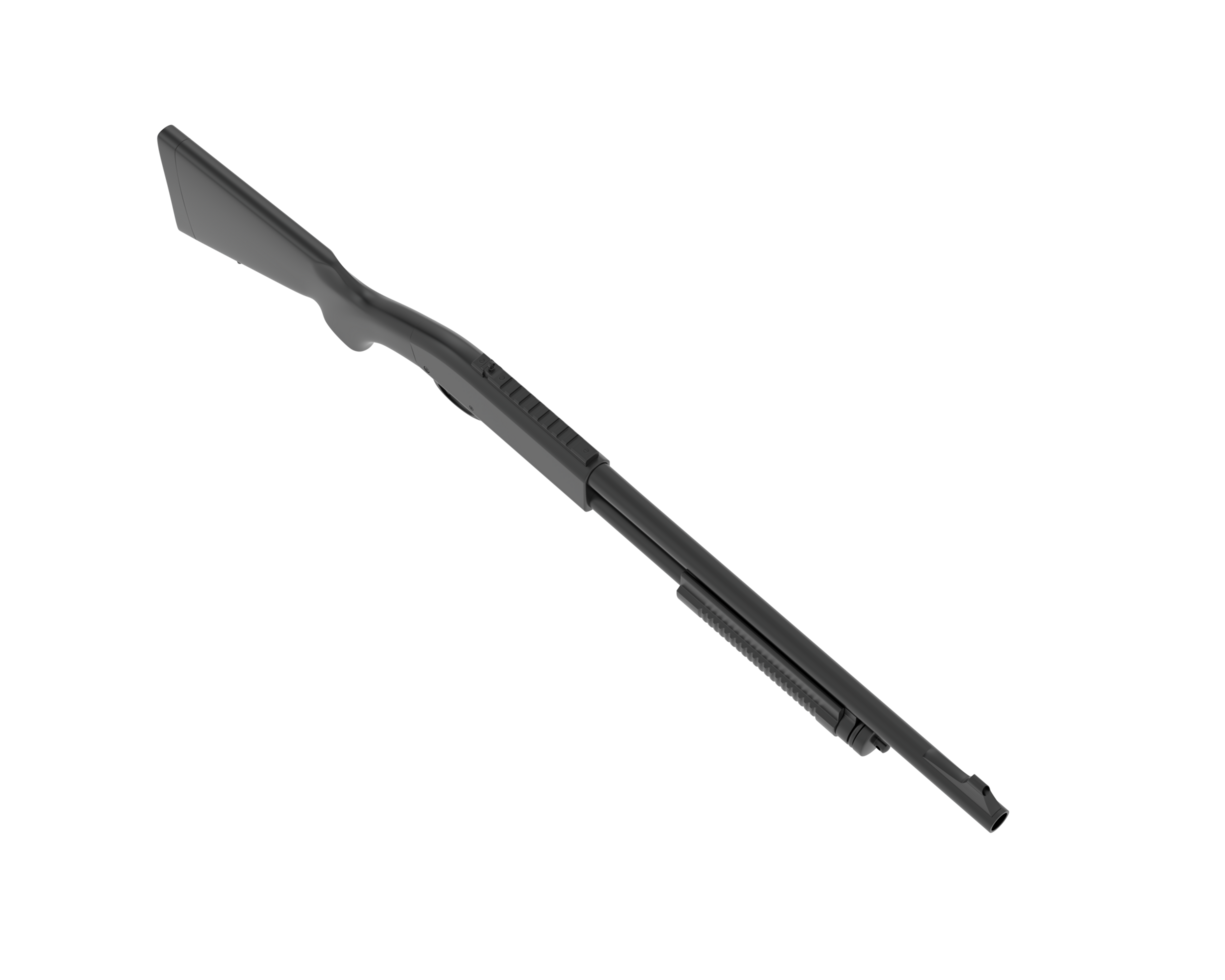 Shotgun isolated on background. 3d rendering - illustration png