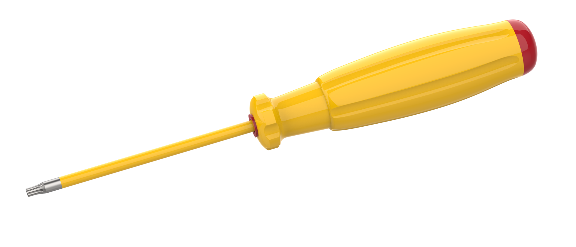 Screwdriver isolated on background. 3d rendering - illustration png