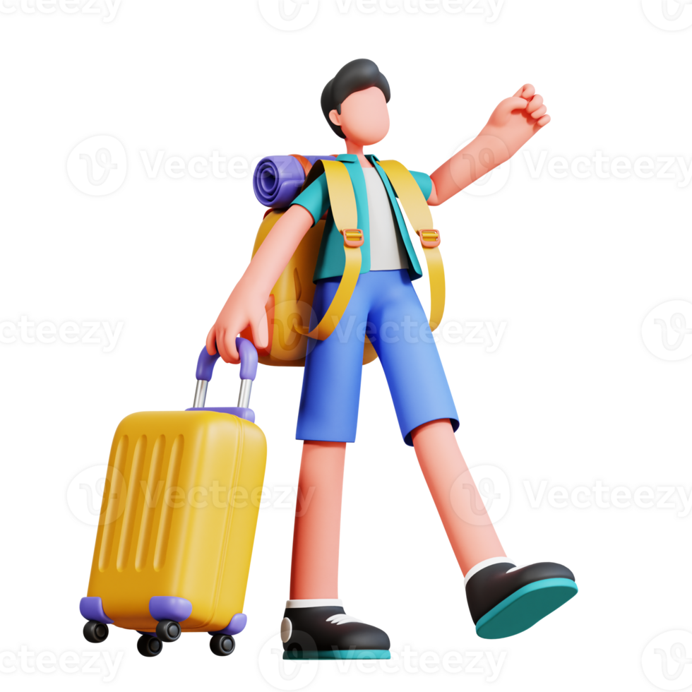 3D Character Male Holiday Illustration png