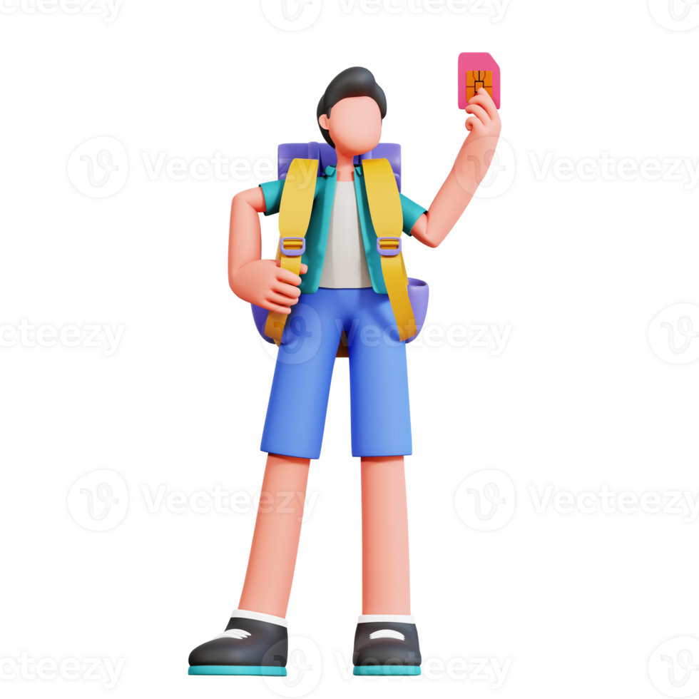 3D Character Male Holiday Illustration png