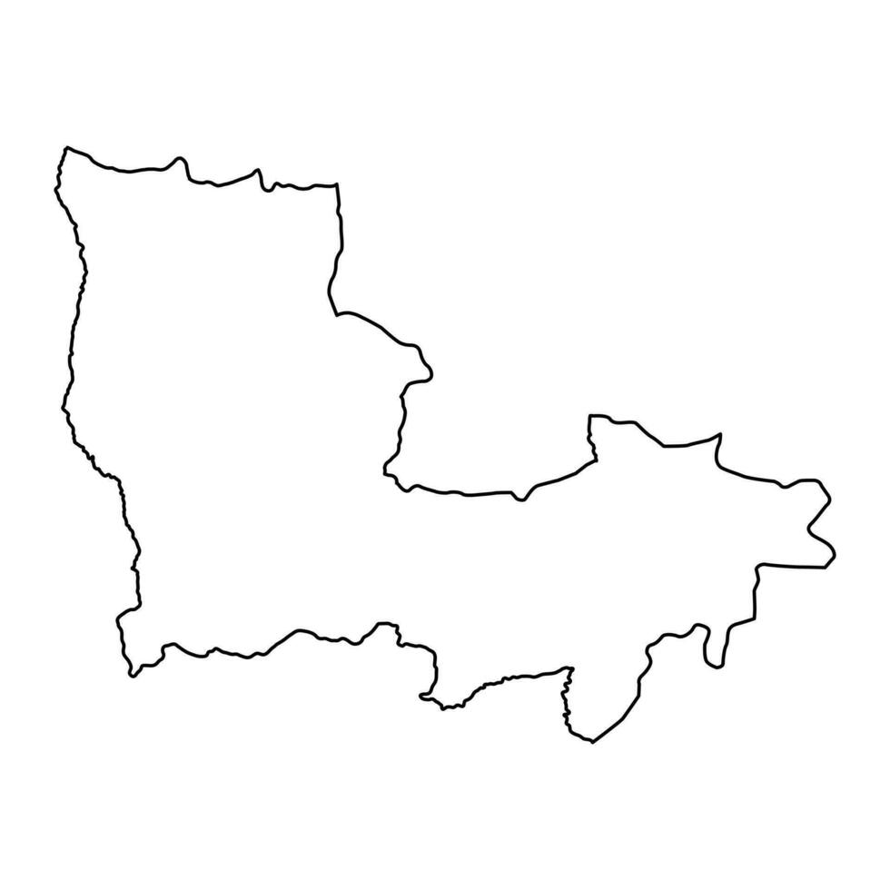 Lualaba province map, administrative division of Democratic Republic of the Congo. Vector illustration.