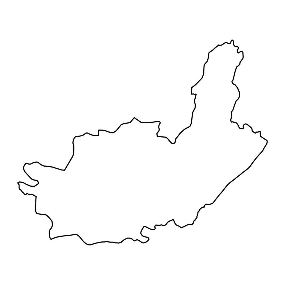 Ituri province map, administrative division of Democratic Republic of the Congo. Vector illustration.