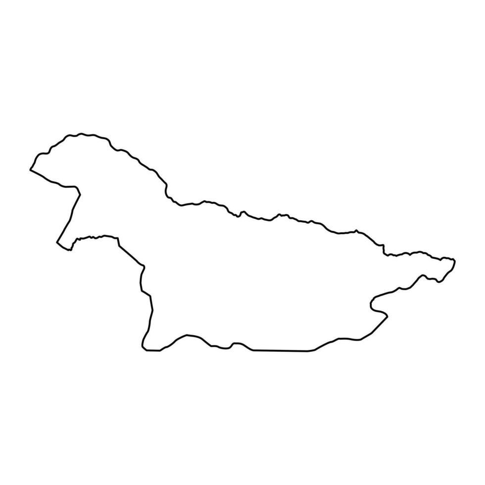 Nord Ubangi province map, administrative division of Democratic Republic of the Congo. Vector illustration.