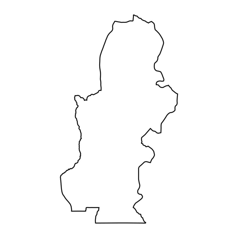 Kasai province map, administrative division of Democratic Republic of the Congo. Vector illustration.