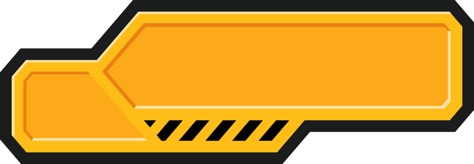 Industrial infographic template with 3 options or steps, warning label sign png