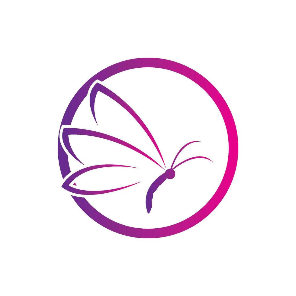 butterfly logo and symbol vector