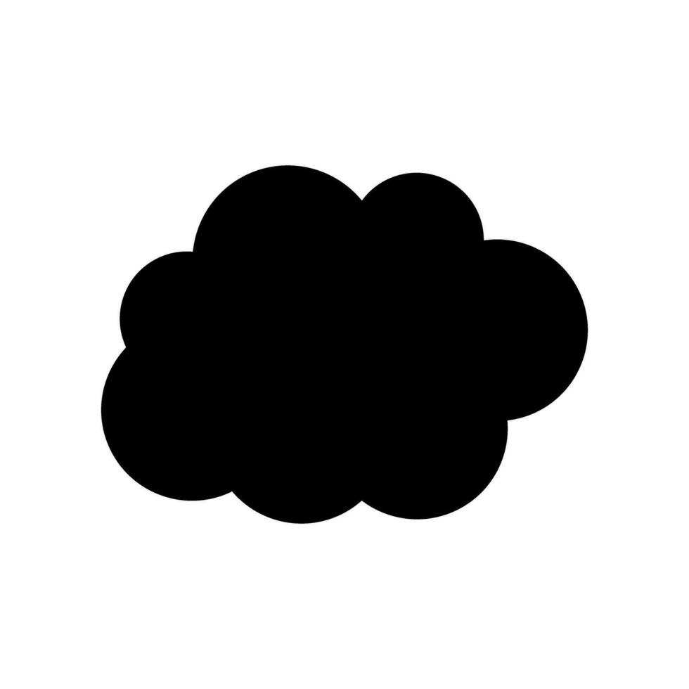 Toy cloud icon vector. Baby clouds illustration sign. Cloud symbol or logo. vector