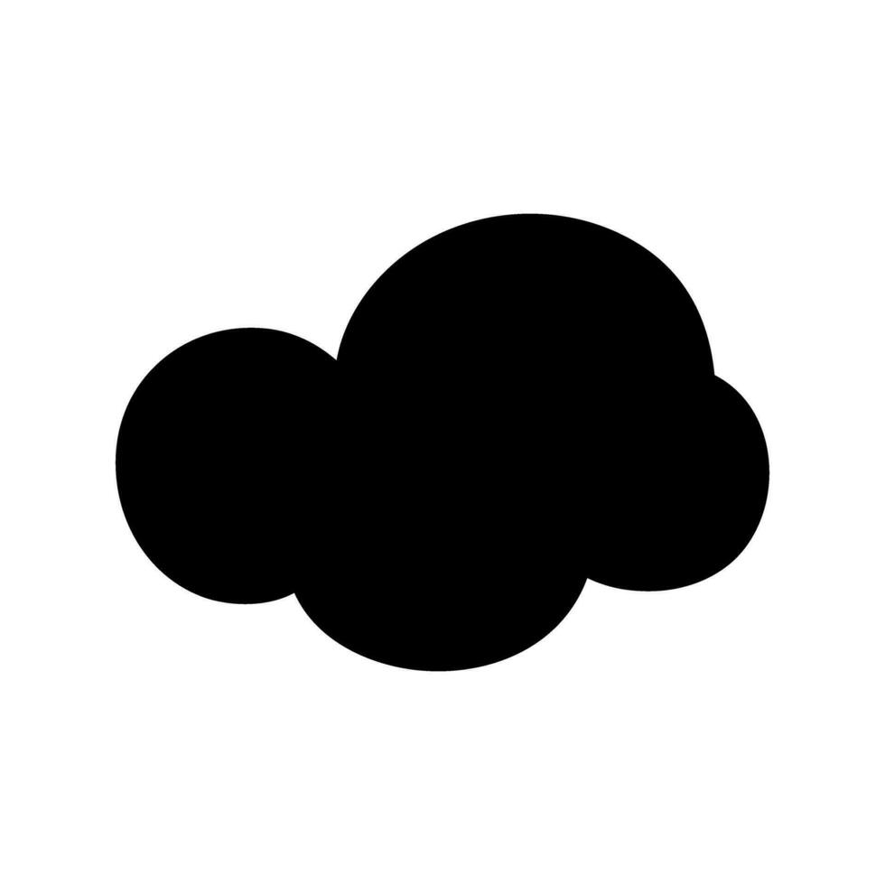Toy cloud icon vector. Baby clouds illustration sign. Cloud symbol or logo. vector