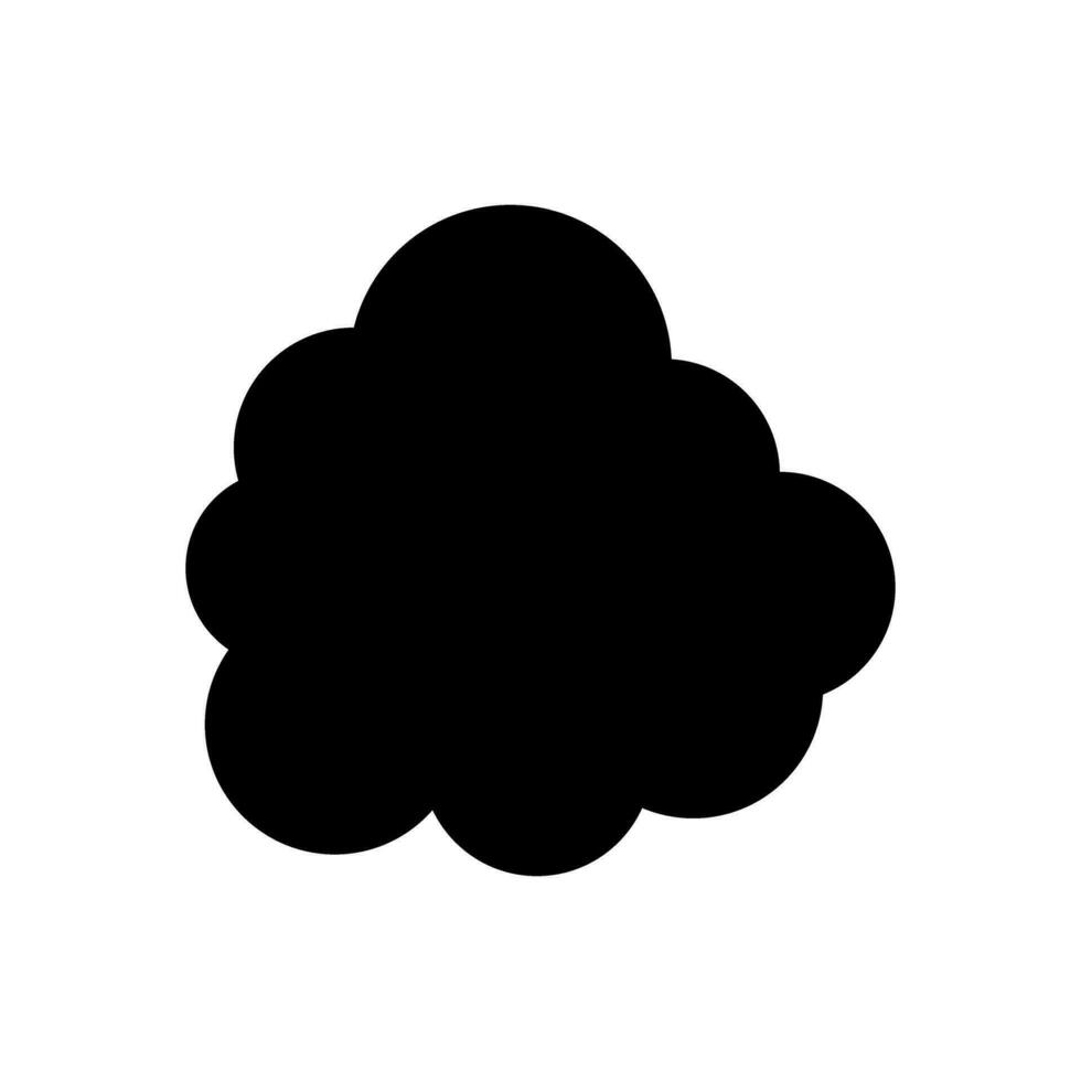 Toy cloud icon vector. Baby clouds illustration sign. Cloud symbol or logo. vector