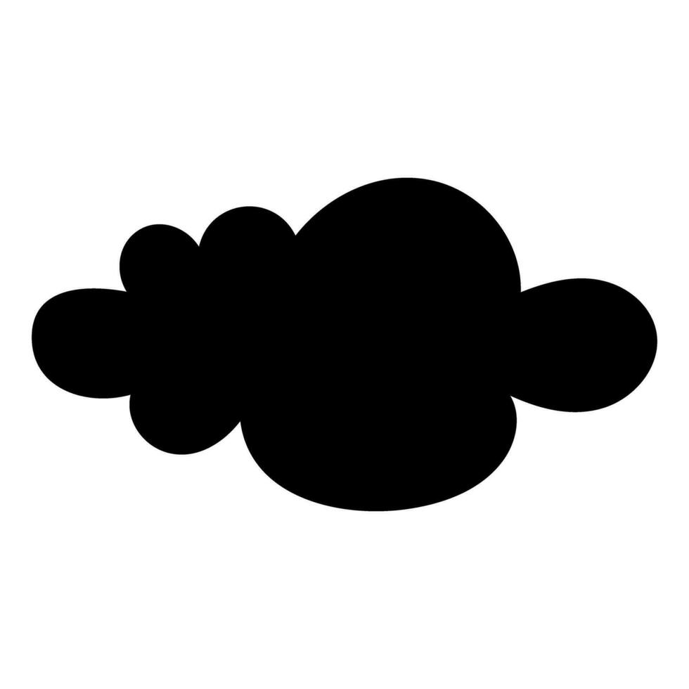 Toy cloud icon vector. Baby clouds illustration sign. Cloud symbol or logo. vector