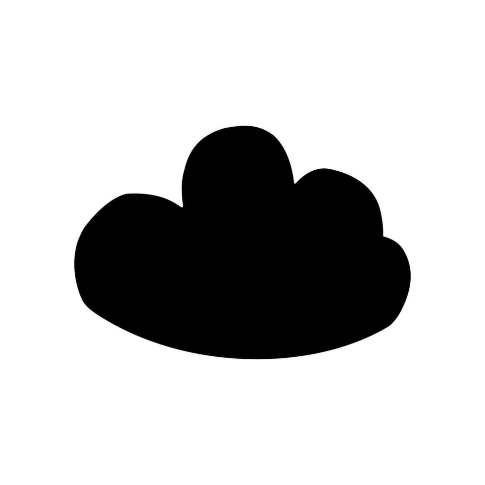 Toy cloud icon vector. Baby clouds illustration sign. Cloud symbol or logo. vector