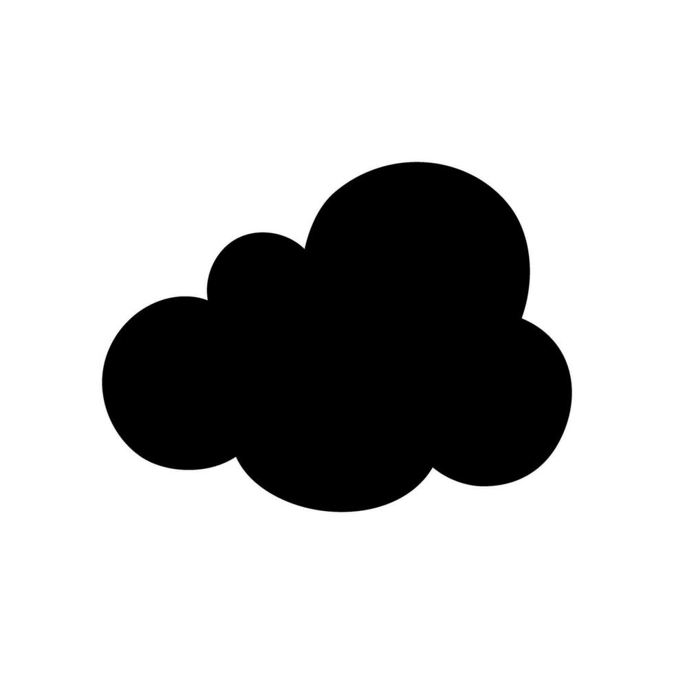 Toy cloud icon vector. Baby clouds illustration sign. Cloud symbol or logo. vector