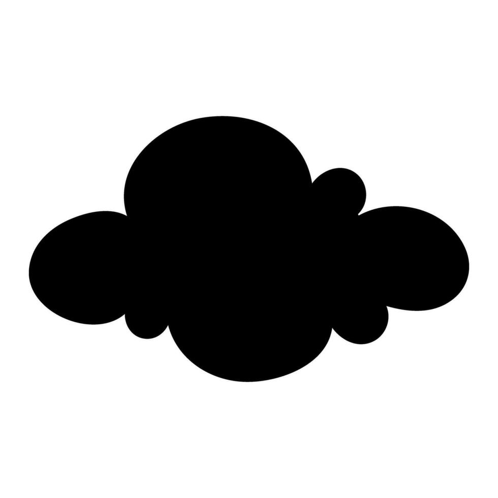 Toy cloud icon vector. Baby clouds illustration sign. Cloud symbol or logo. vector