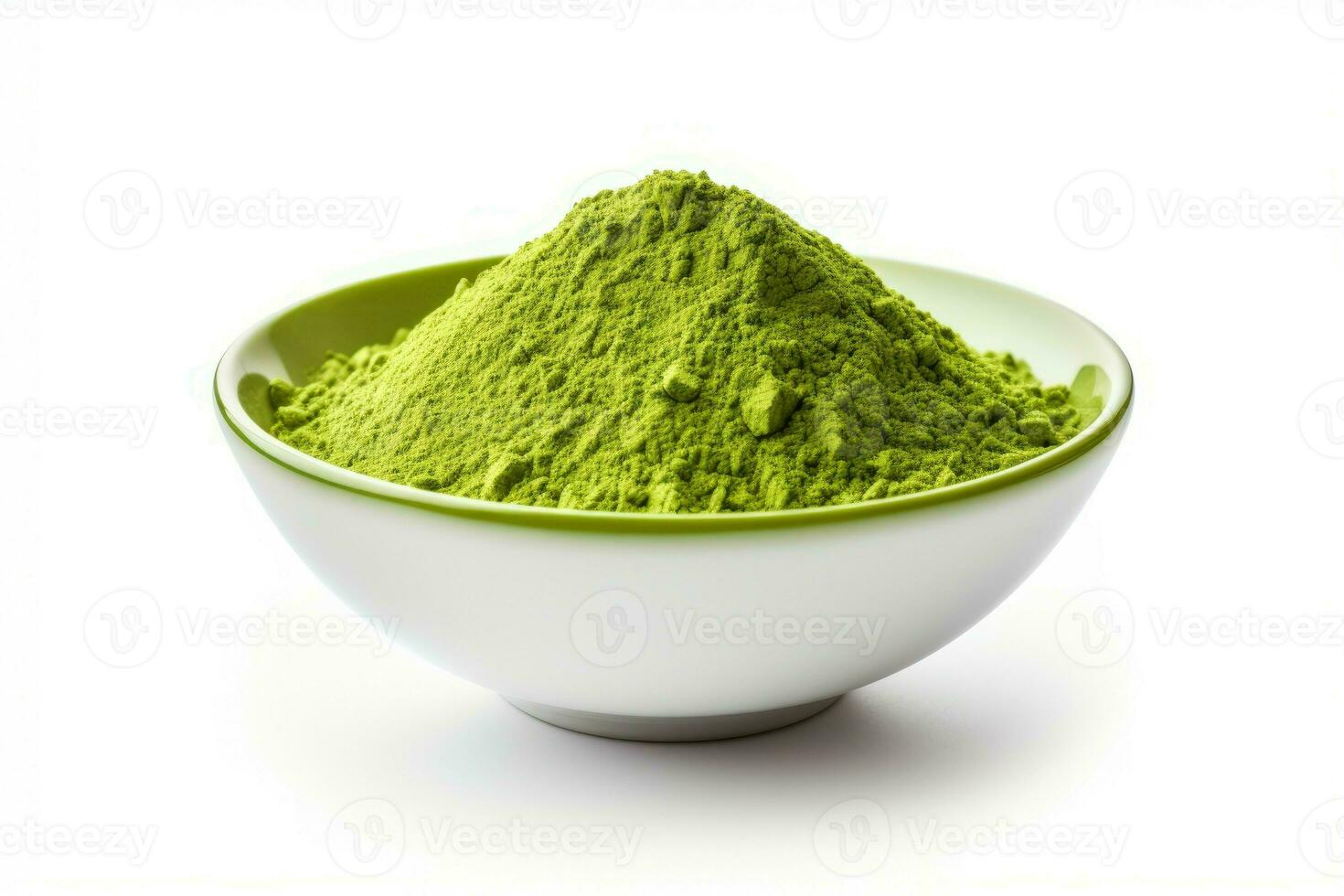 AI generated Warm Green matcha cup. Generate Ai photo