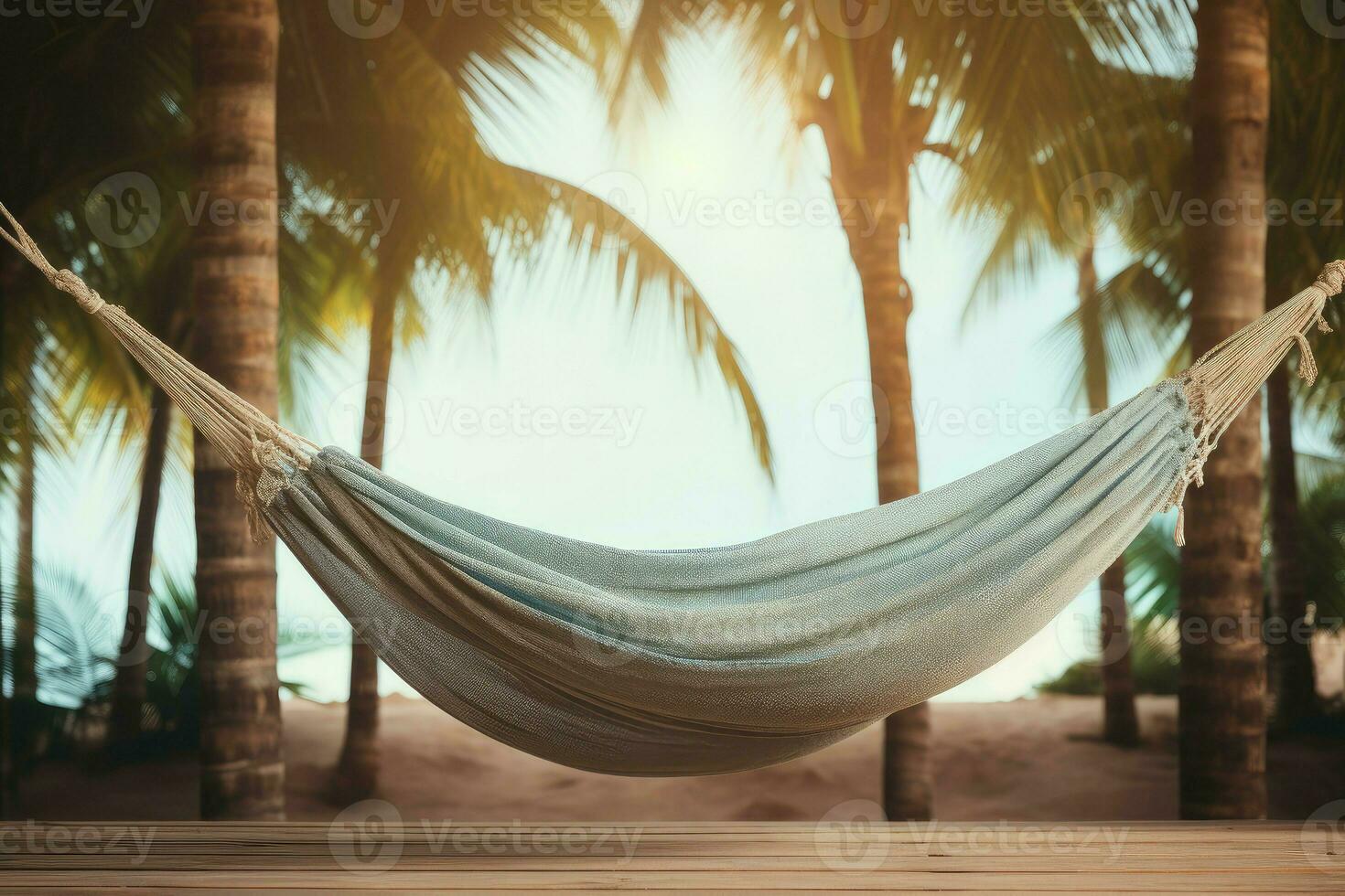 AI generated Relaxing Hammock background. Generate Ai photo