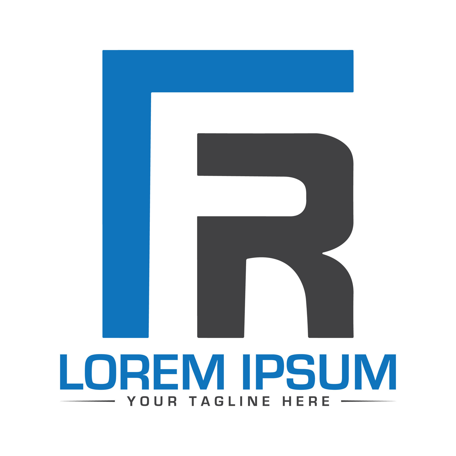 FR Logo Design Creative Logo Design 35322606 Vector Art at Vecteezy