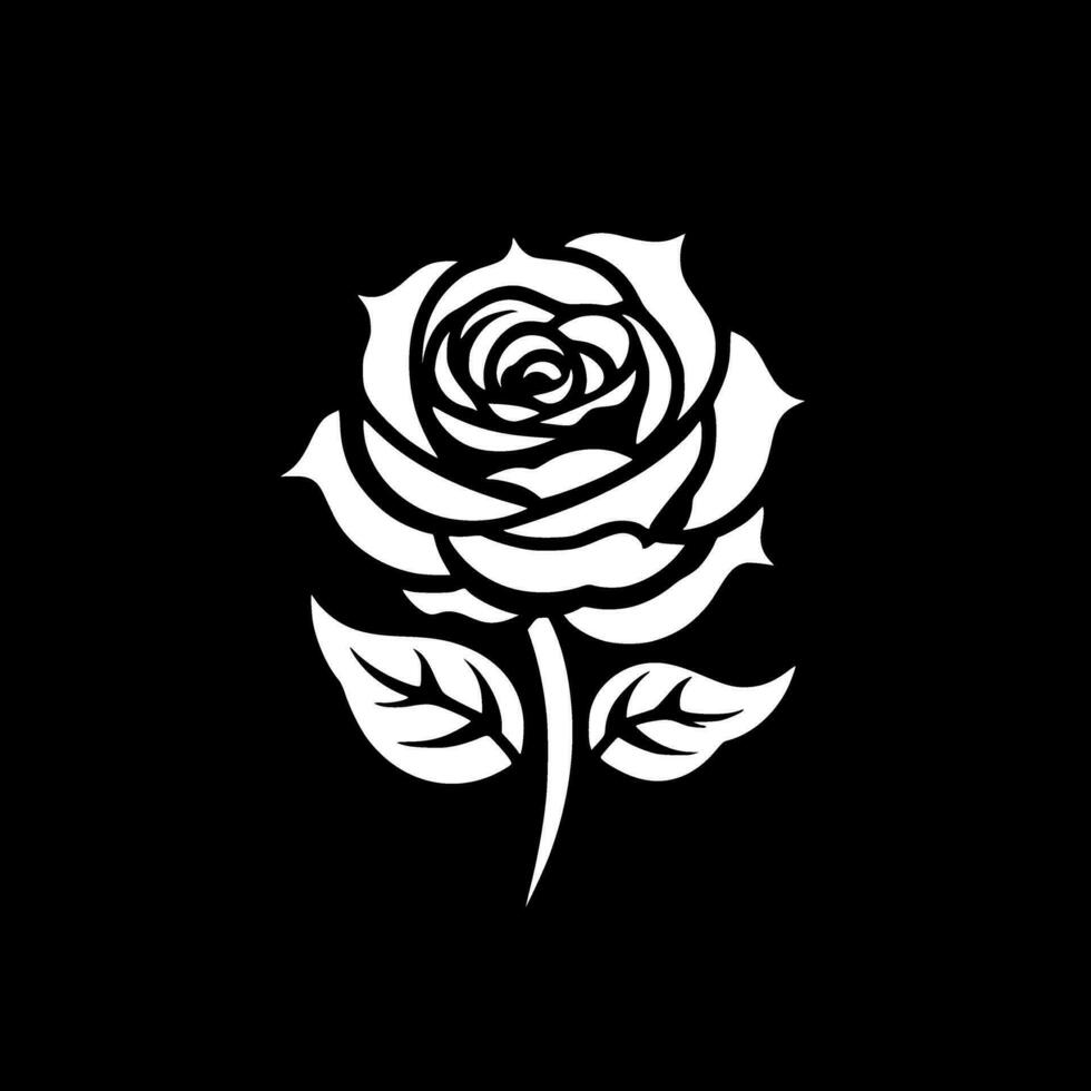 Rose - High Quality Vector Logo - Vector illustration ideal for T-shirt graphic