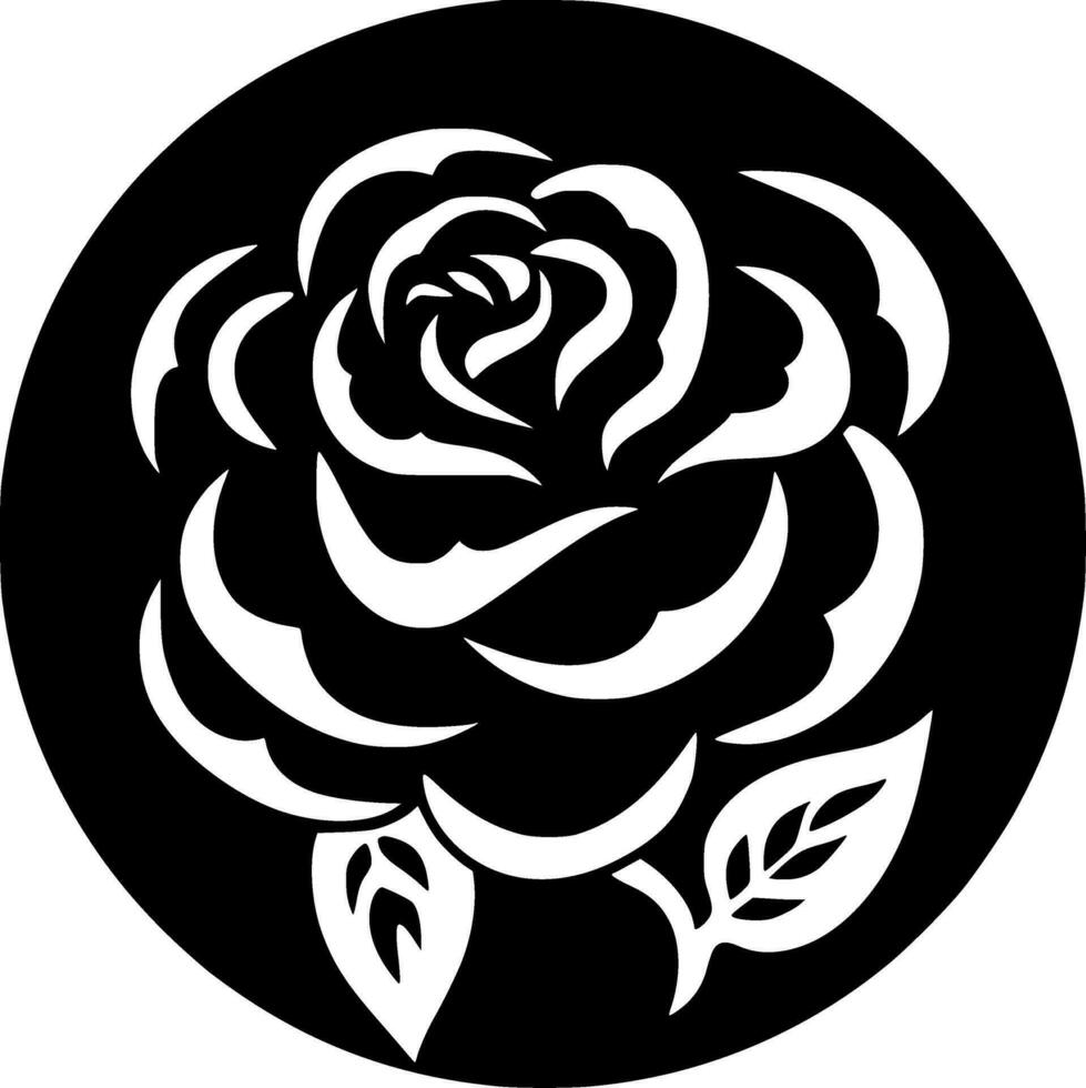 Rose - High Quality Vector Logo - Vector illustration ideal for T-shirt graphic