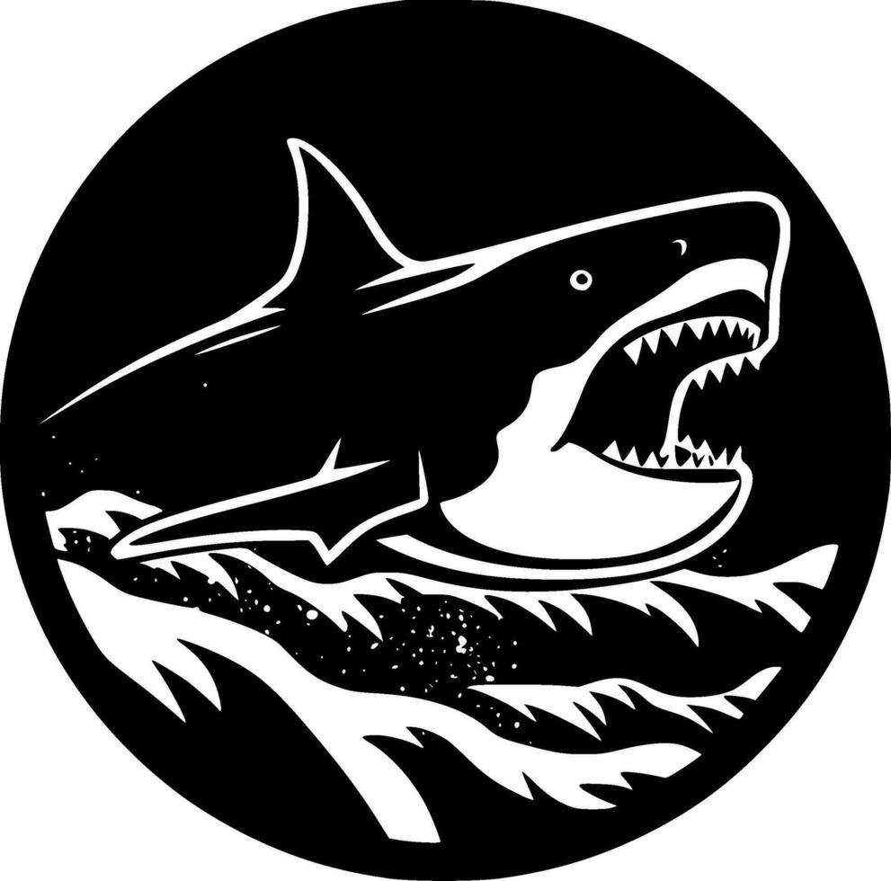 Shark - High Quality Vector Logo - Vector illustration ideal for T-shirt graphic