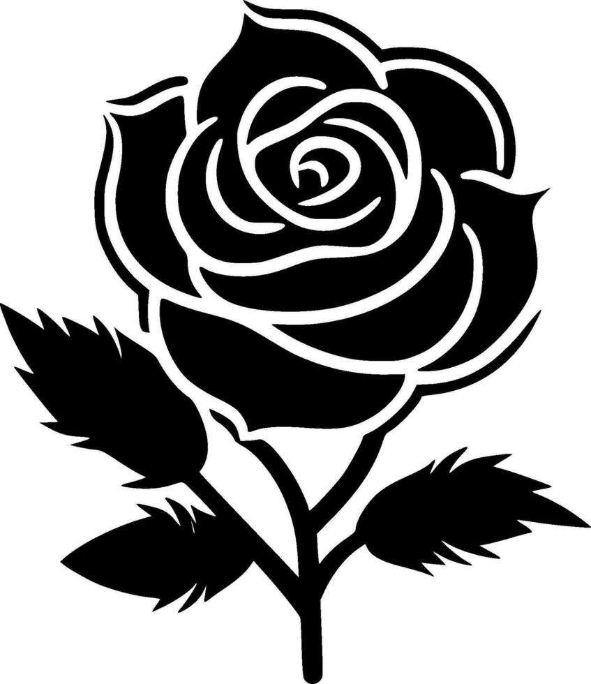 Roses - Minimalist and Flat Logo - Vector illustration