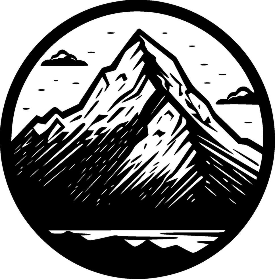 Mountains - High Quality Vector Logo - Vector illustration ideal for T-shirt graphic