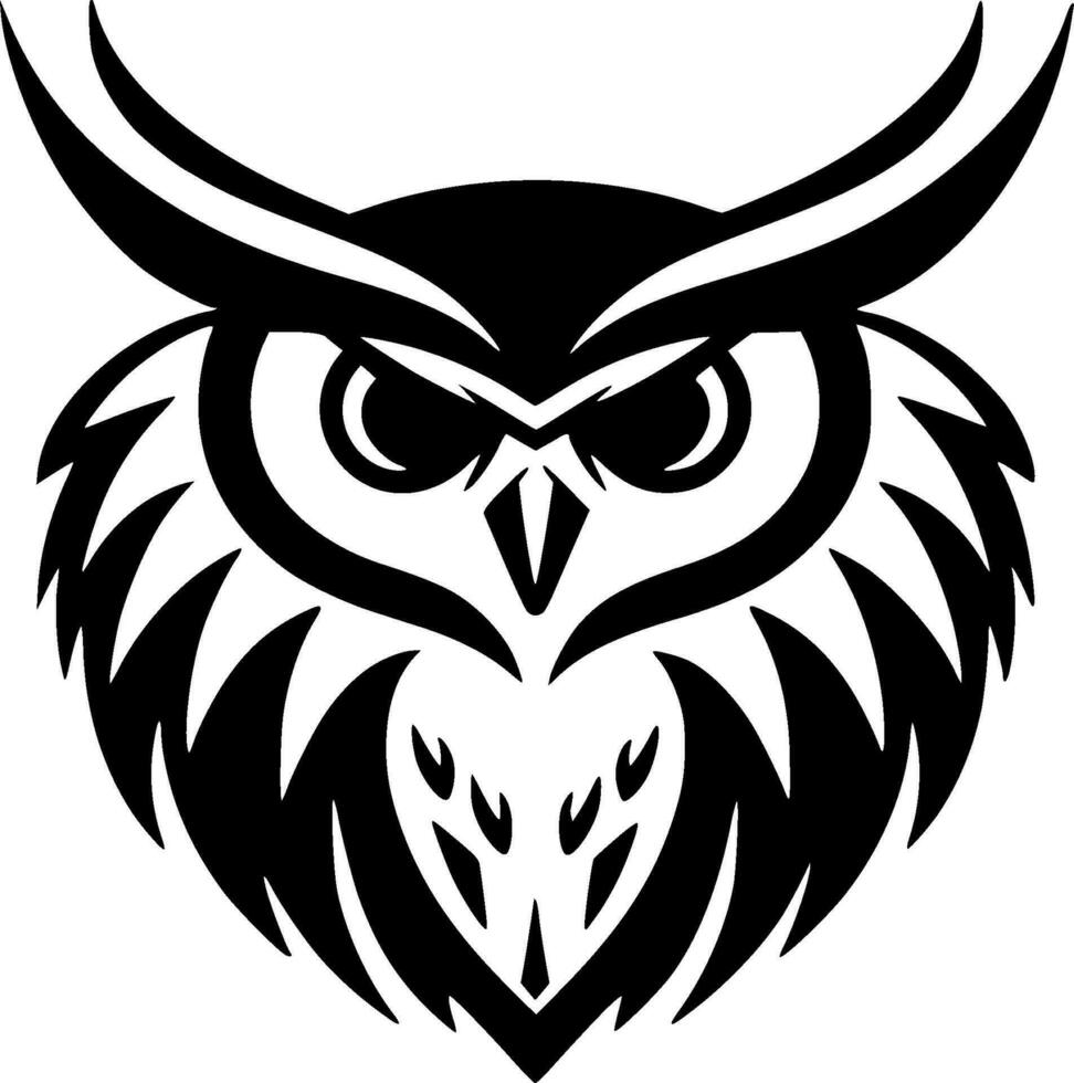 Owl - Minimalist and Flat Logo - Vector illustration