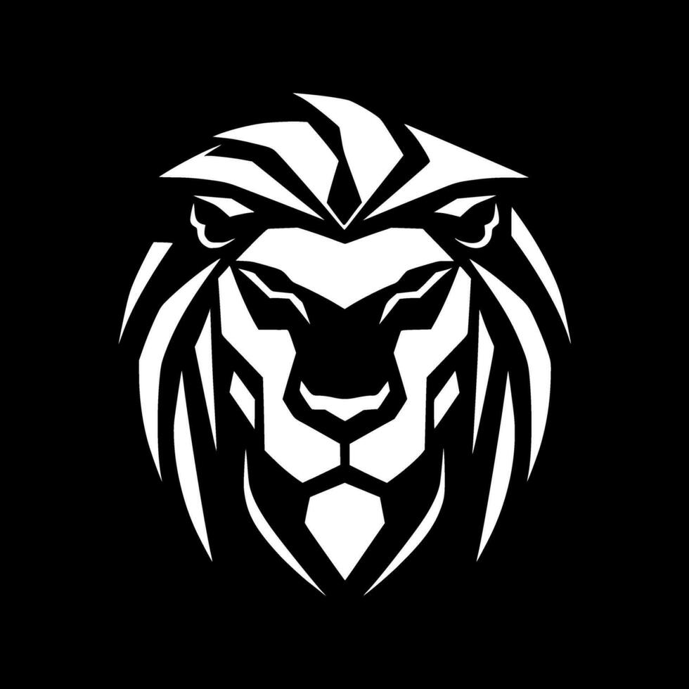 Lion, Minimalist and Simple Silhouette - Vector illustration