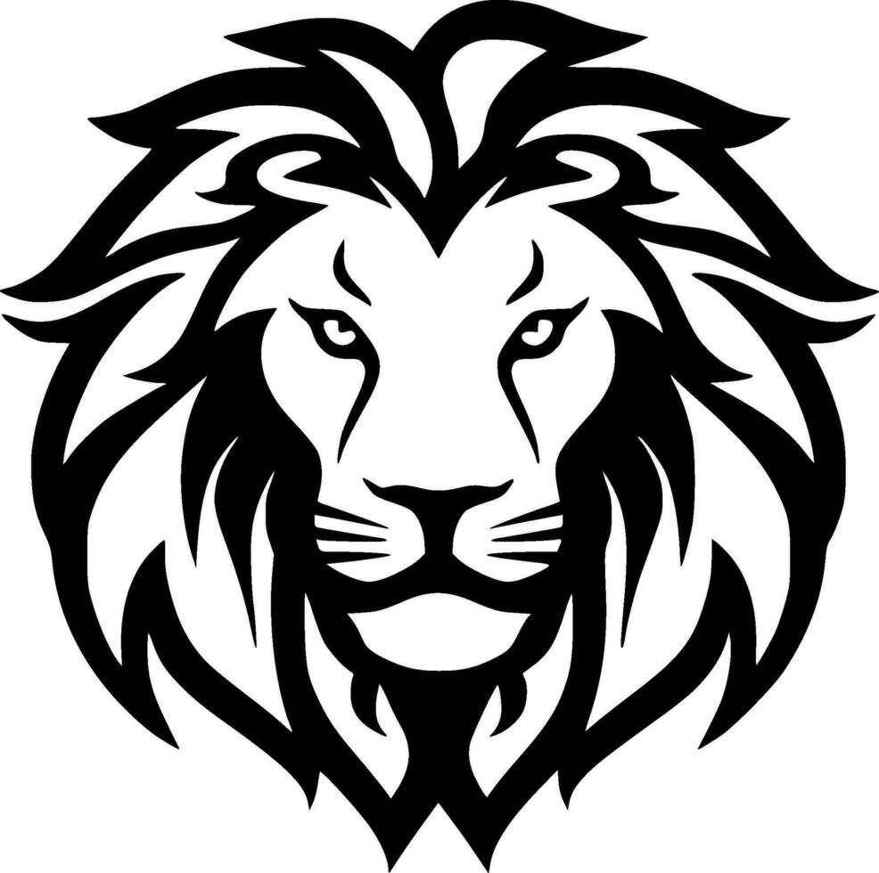 Lion - Minimalist and Flat Logo - Vector illustration