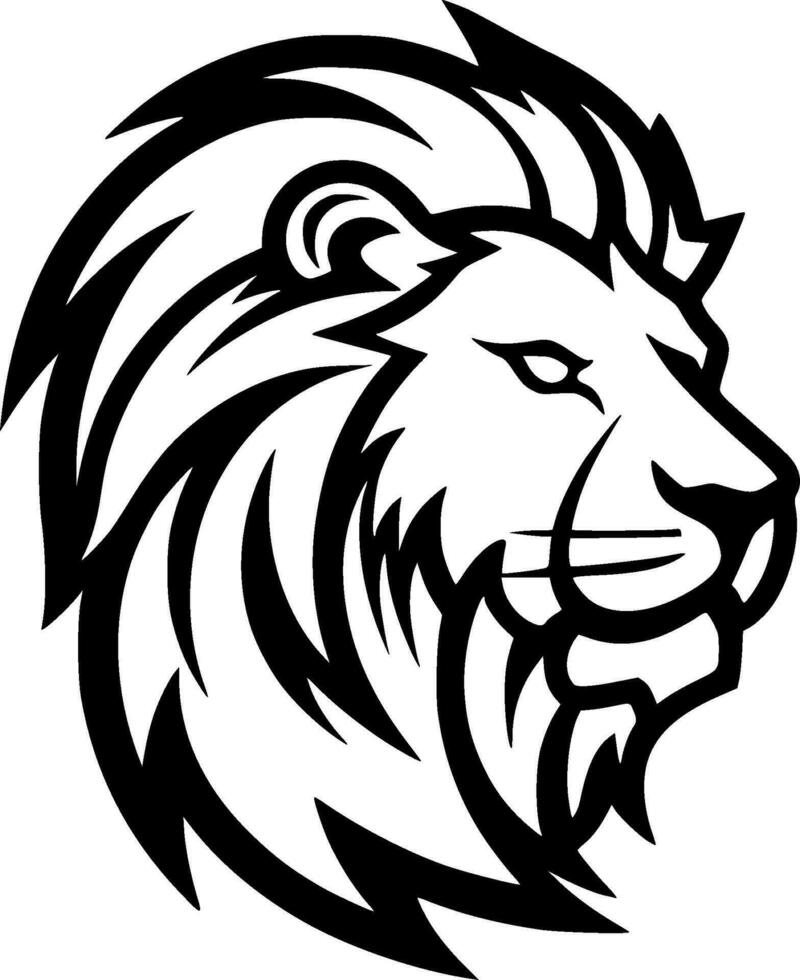 Lion - Minimalist and Flat Logo - Vector illustration