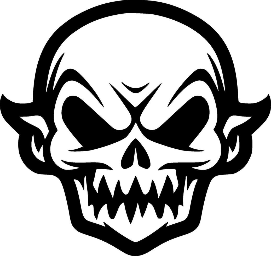 Halloween, Minimalist and Simple Silhouette - Vector illustration