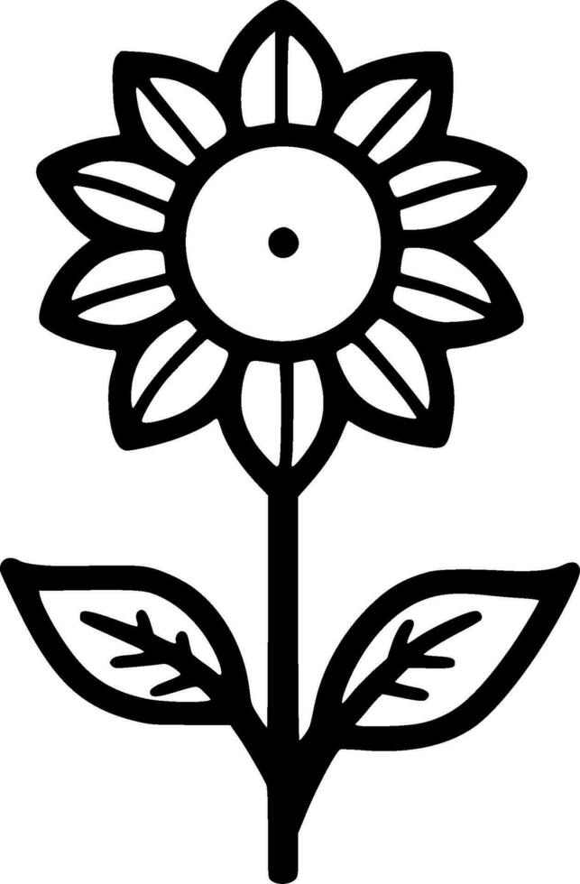 Flower - High Quality Vector Logo - Vector illustration ideal for T-shirt graphic