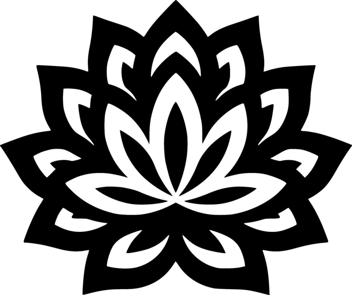 Flower, Minimalist and Simple Silhouette - Vector illustration