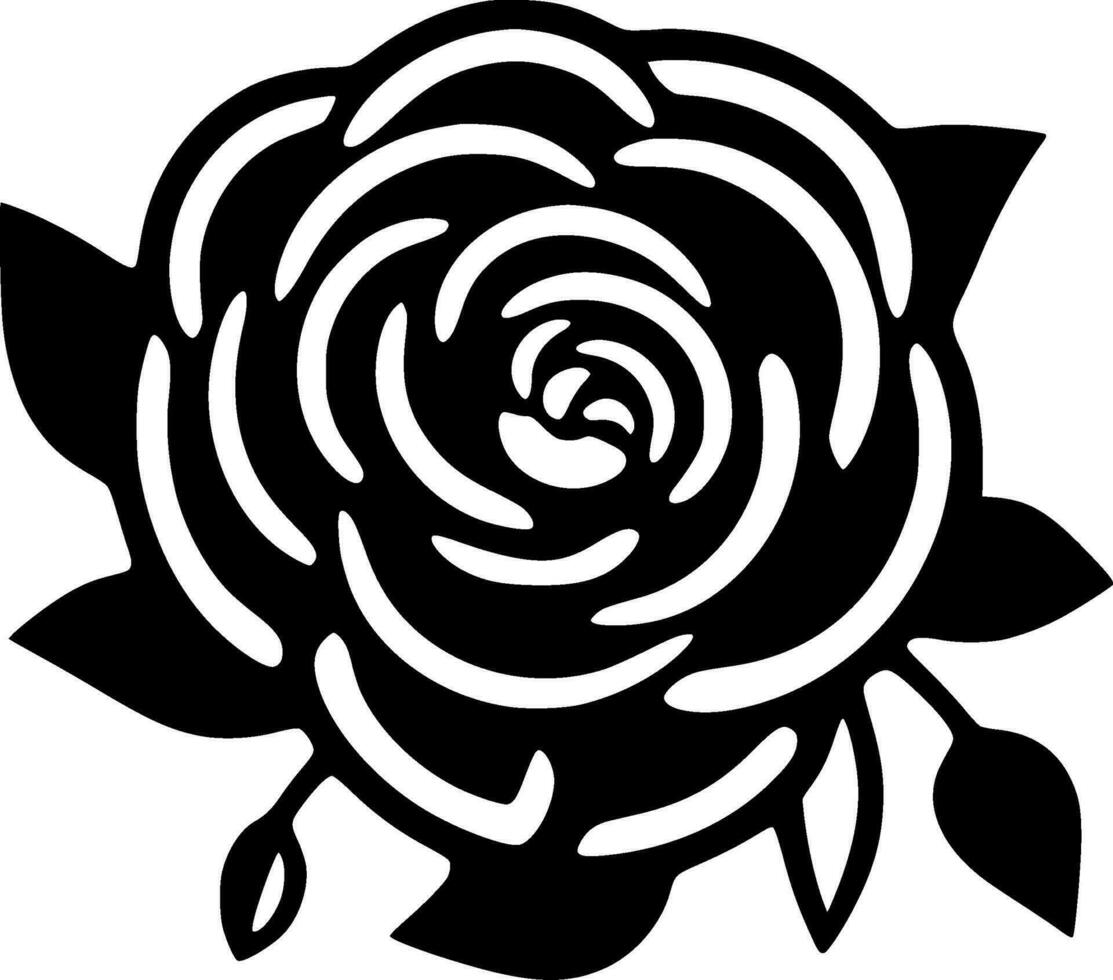 Flower, Minimalist and Simple Silhouette - Vector illustration