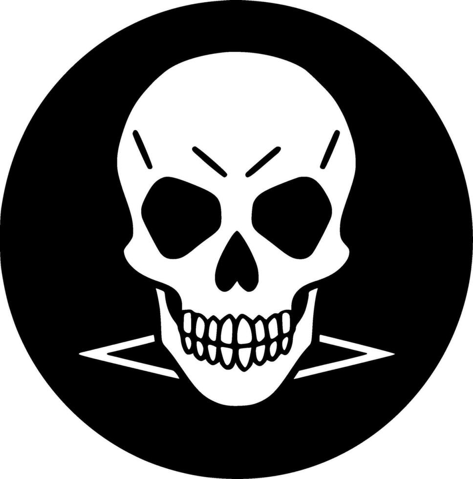 Death - Black and White Isolated Icon - Vector illustration