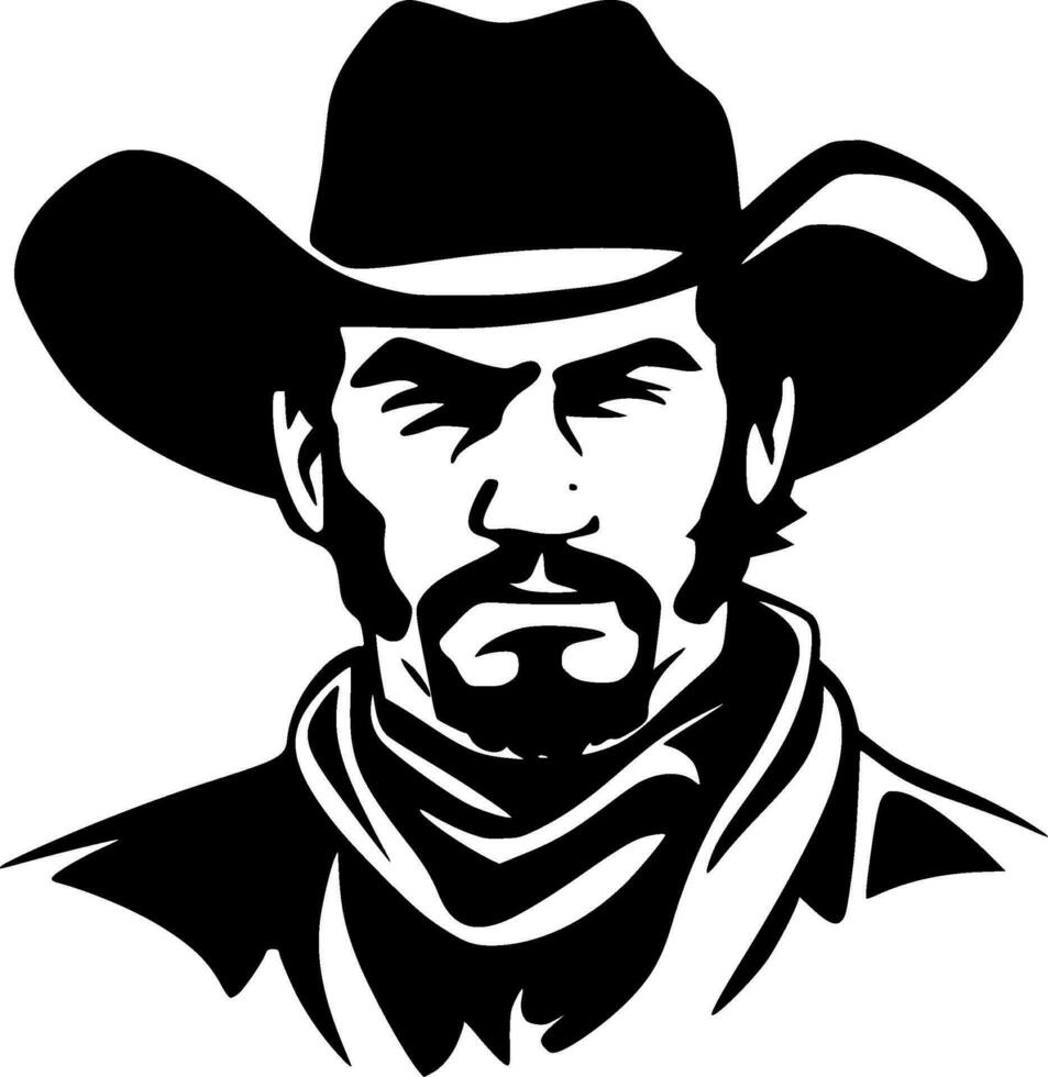 vaquero, minimalista y sencillo silueta - vector ilustración