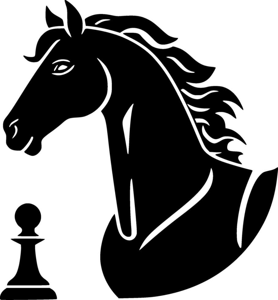 Chess - High Quality Vector Logo - Vector illustration ideal for T-shirt graphic