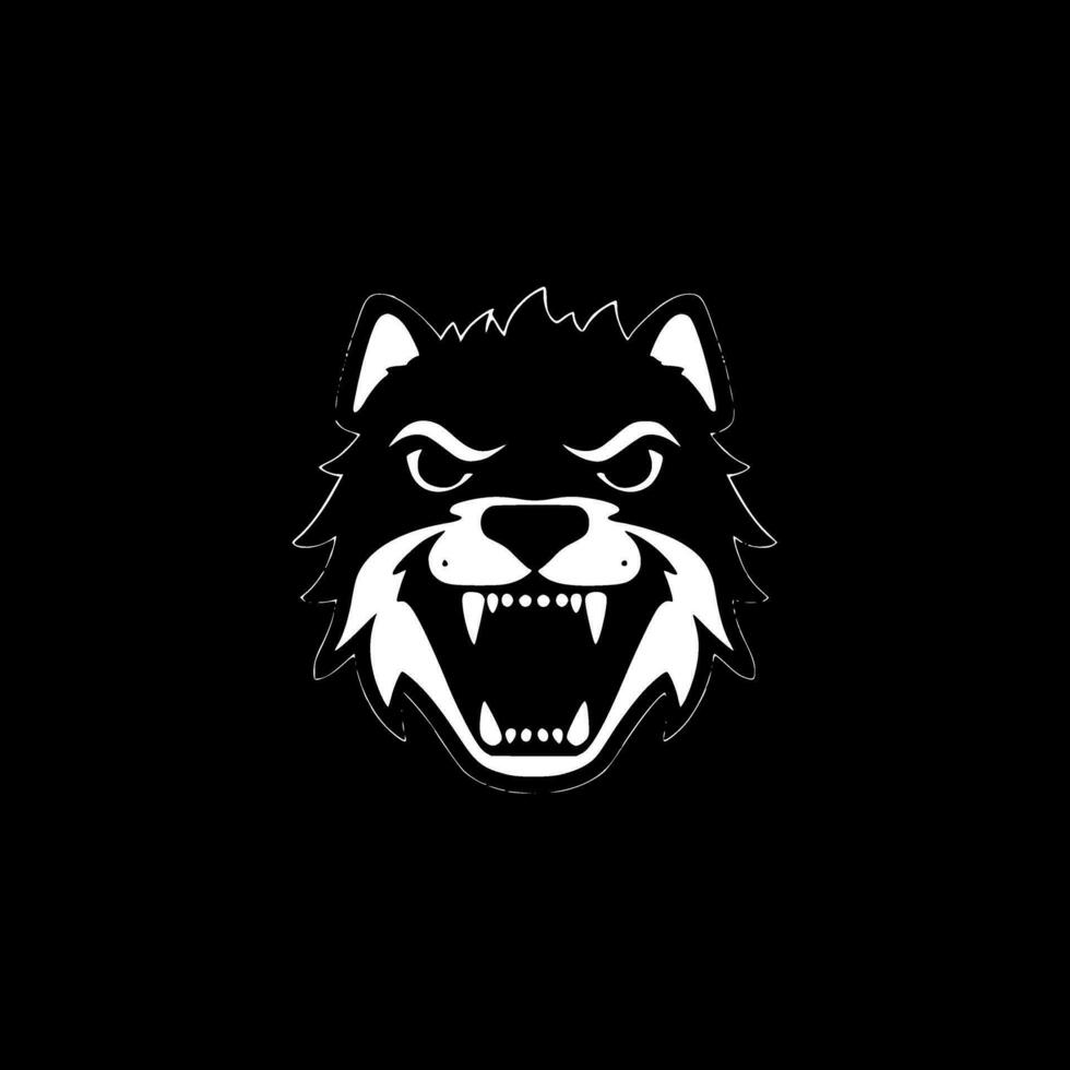 Dog, Minimalist and Simple Silhouette - Vector illustration