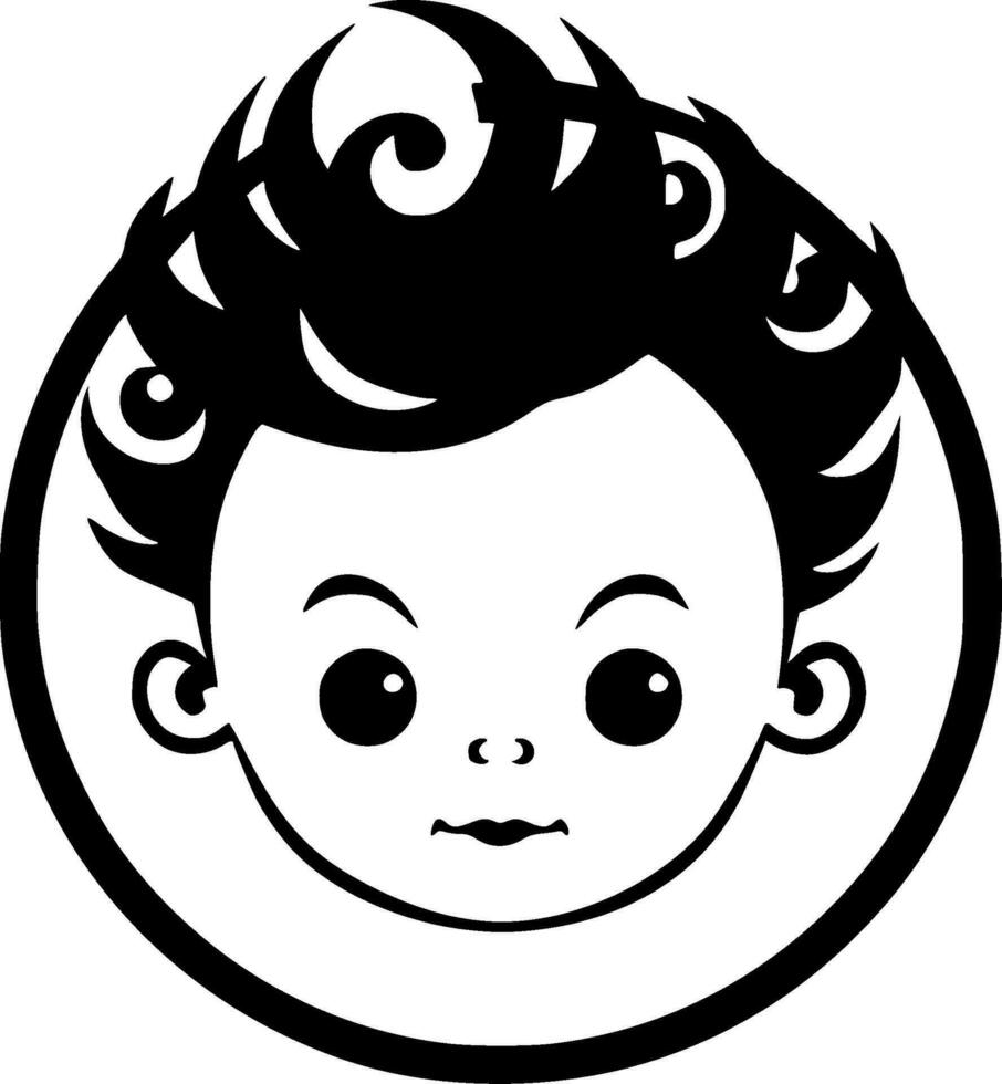Baby - Minimalist and Flat Logo - Vector illustration