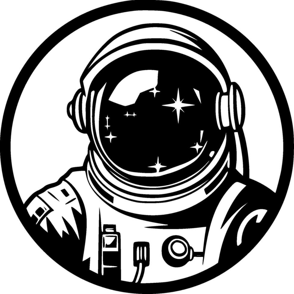 astronauta - alto calidad vector logo - vector ilustración ideal para camiseta gráfico