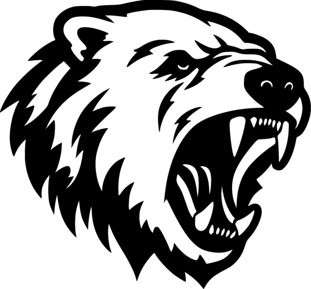 Bear - Minimalist and Flat Logo - Vector illustration