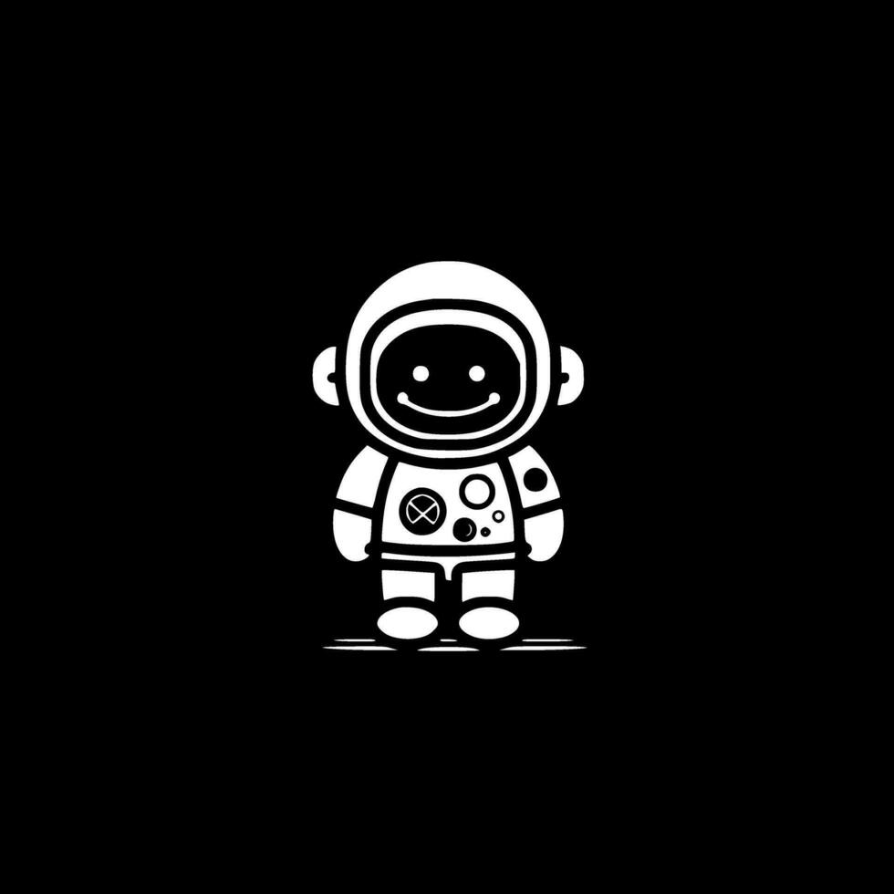 Astronaut - Minimalist and Flat Logo - Vector illustration