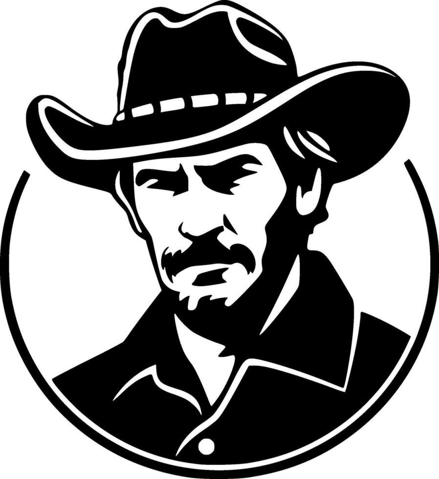 Western, Minimalist and Simple Silhouette - Vector illustration
