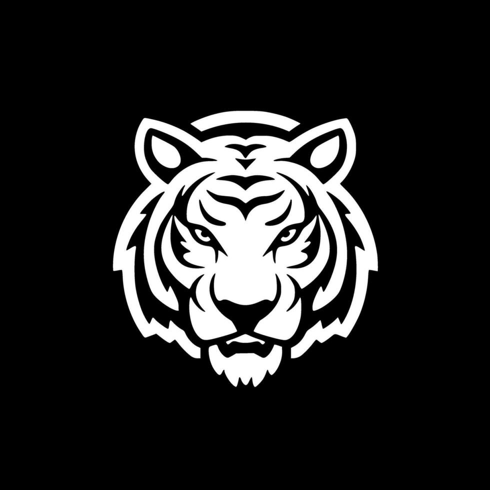 Tiger - Minimalist and Flat Logo - Vector illustration