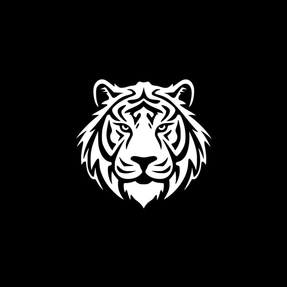 Tiger, Minimalist and Simple Silhouette - Vector illustration