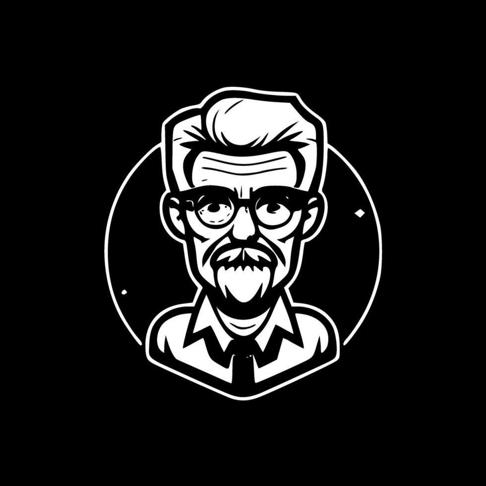 profesor - minimalista y plano logo - vector ilustración