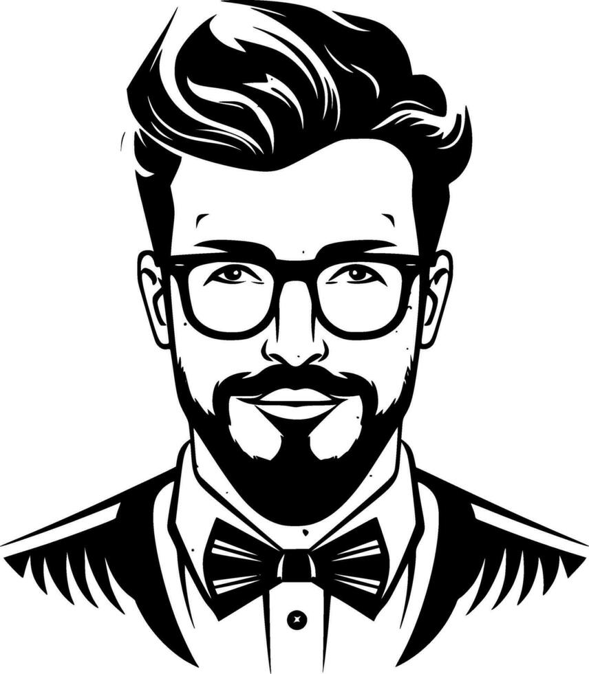 Teacher - Minimalist and Flat Logo - Vector illustration