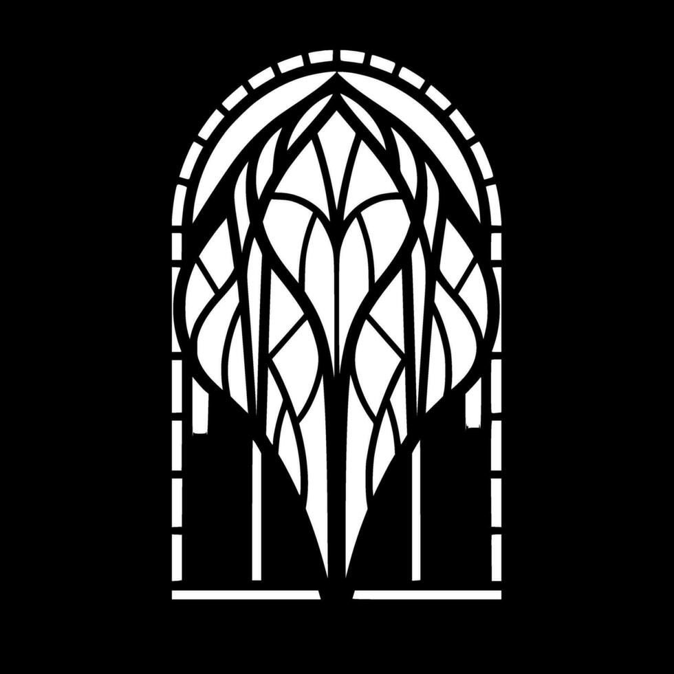 Stained Glass - High Quality Vector Logo - Vector illustration ideal for T-shirt graphic