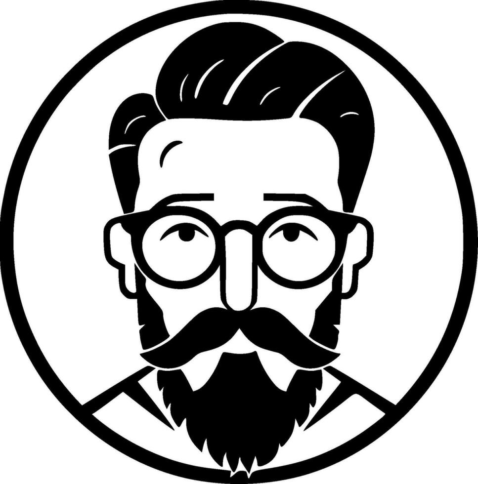 profesor - minimalista y plano logo - vector ilustración