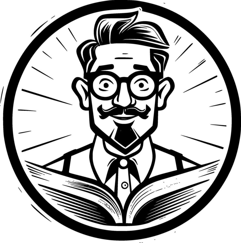 Teacher - High Quality Vector Logo - Vector illustration ideal for T-shirt graphic